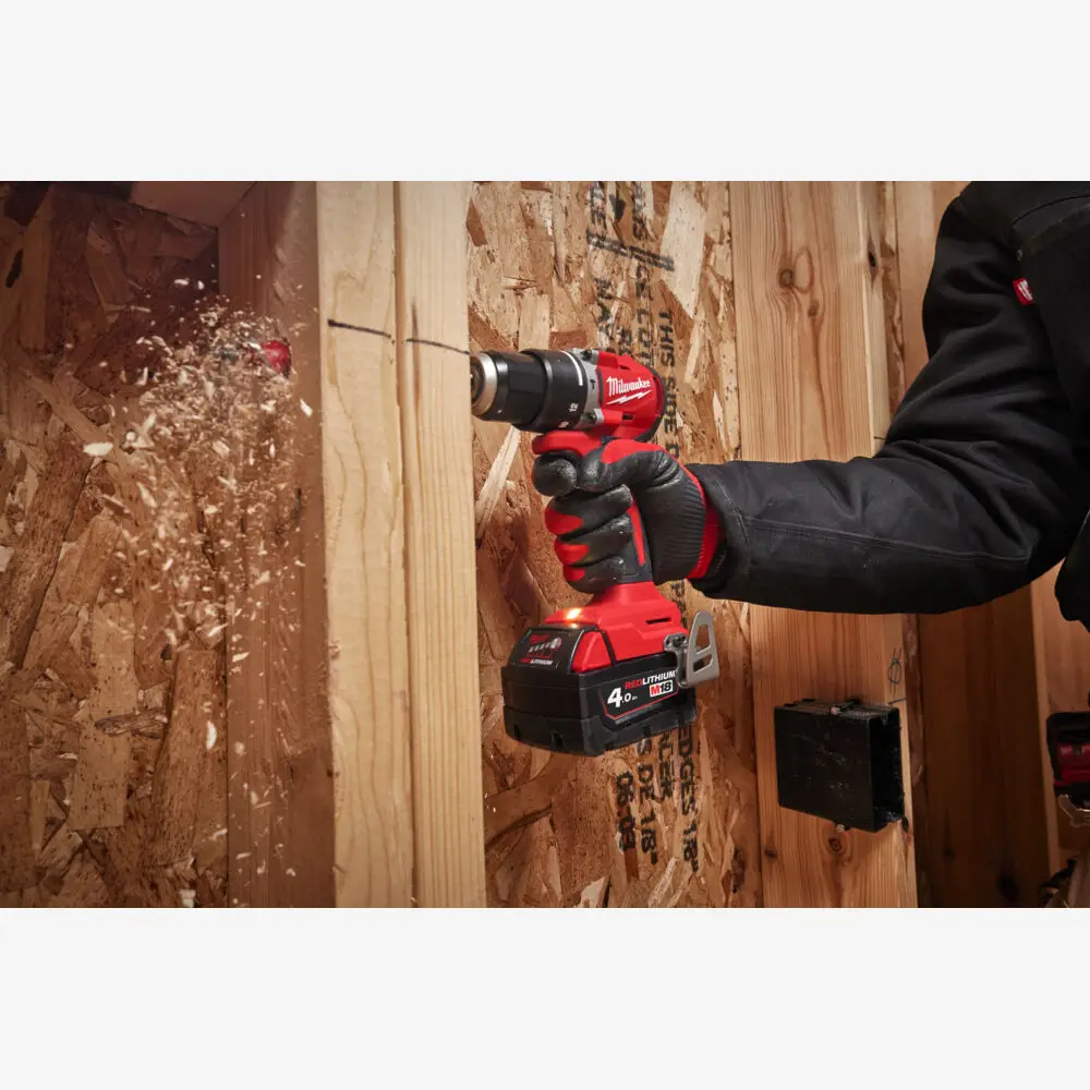 Дриль-шурупокрут з ударом акумуляторний MILWAUKEE, M18 BLPDRC-402C 