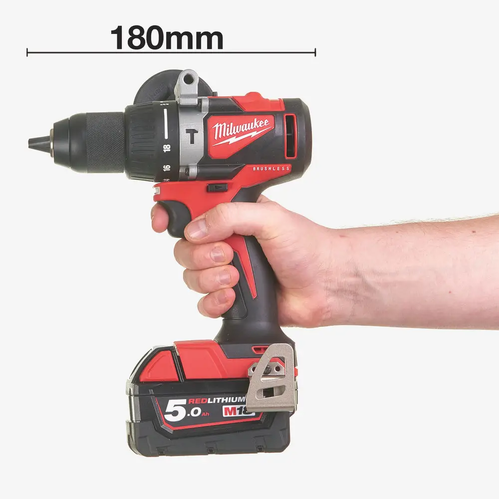 Дриль-шурупокрут з ударом акумуляторний MILWAUKEE, M18 BLPD2-502X 