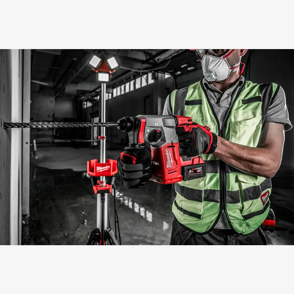 Перфоратор SDS-PLUS акумуляторний MILWAUKEE, M18 BLH-502X, 2,3Дж (+зар.пр., 2акум.Х5Аг,HDкейс) 