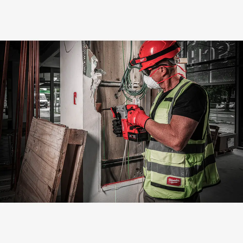 Перфоратор SDS-PLUS акумуляторний MILWAUKEE, M18 BLH-502X, 2,3Дж (+зар.пр., 2акум.Х5Аг,HDкейс) 