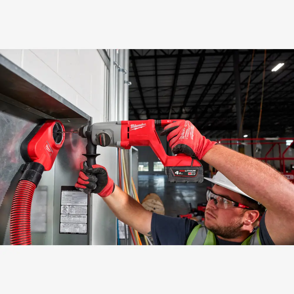 Перфоратор SDS-PLUS акумуляторний MILWAUKEE, M18 BLHACD26-402X, 2,6Дж (+зар.пр., 2акум.Х4Аг,HDкейс) 