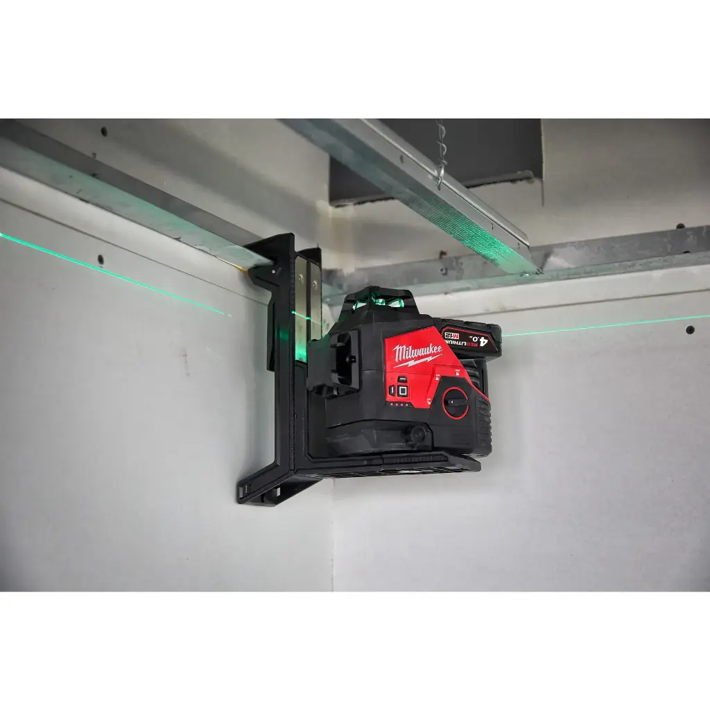 Нівелір лазерний 3D акумуляторний MILWAUKEE, M12 3PL-401C (+зарядний пристрій, 1 акум.Х4Аг, кейс) 