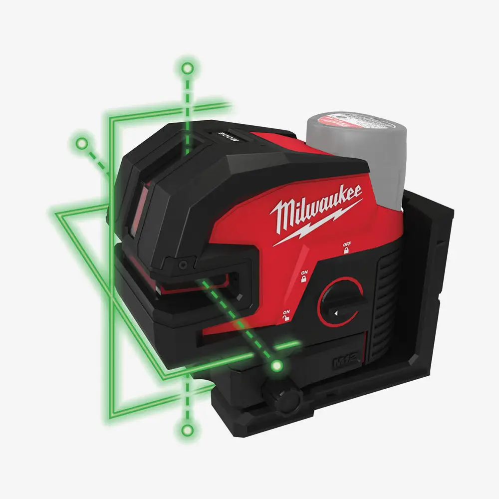[4933479202] Нівелір лінійно-точковий лазерний акумуляторний MILWAUKEE, M12 CLL4P-0C (кейс) 