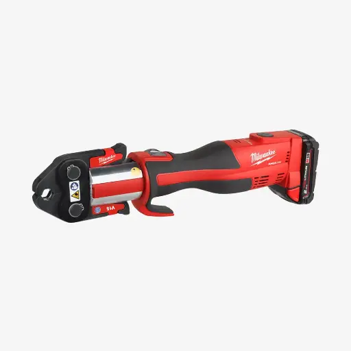 [4933451132] Обжимник гідравлійчний акумуляторний для труб MILWAUKEE M18 BLHPT-202C (+ зарядний пристрій, 2 акумулятора.X 2Аг, кейс) 