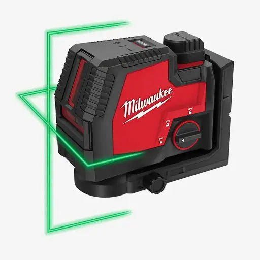 [4933478098] Нівелір лазерний лінійний акумуляторний MILWAUKEE, L4 CLL-301C (+micro-USB,1 акум.Х3Аг, кейс) 