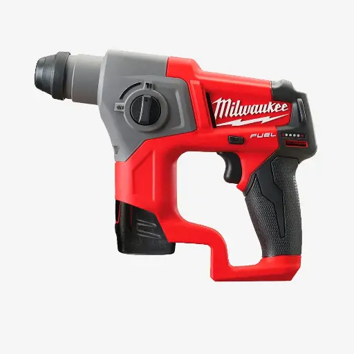 [4933446046] Перфоратор SDS-PLUS акумуляторний MILWAUKEE, M12 FUEL CH-202X, 1,1Дж (+зар.пристрій, 2акум.Х2Аг,HDкейс) 